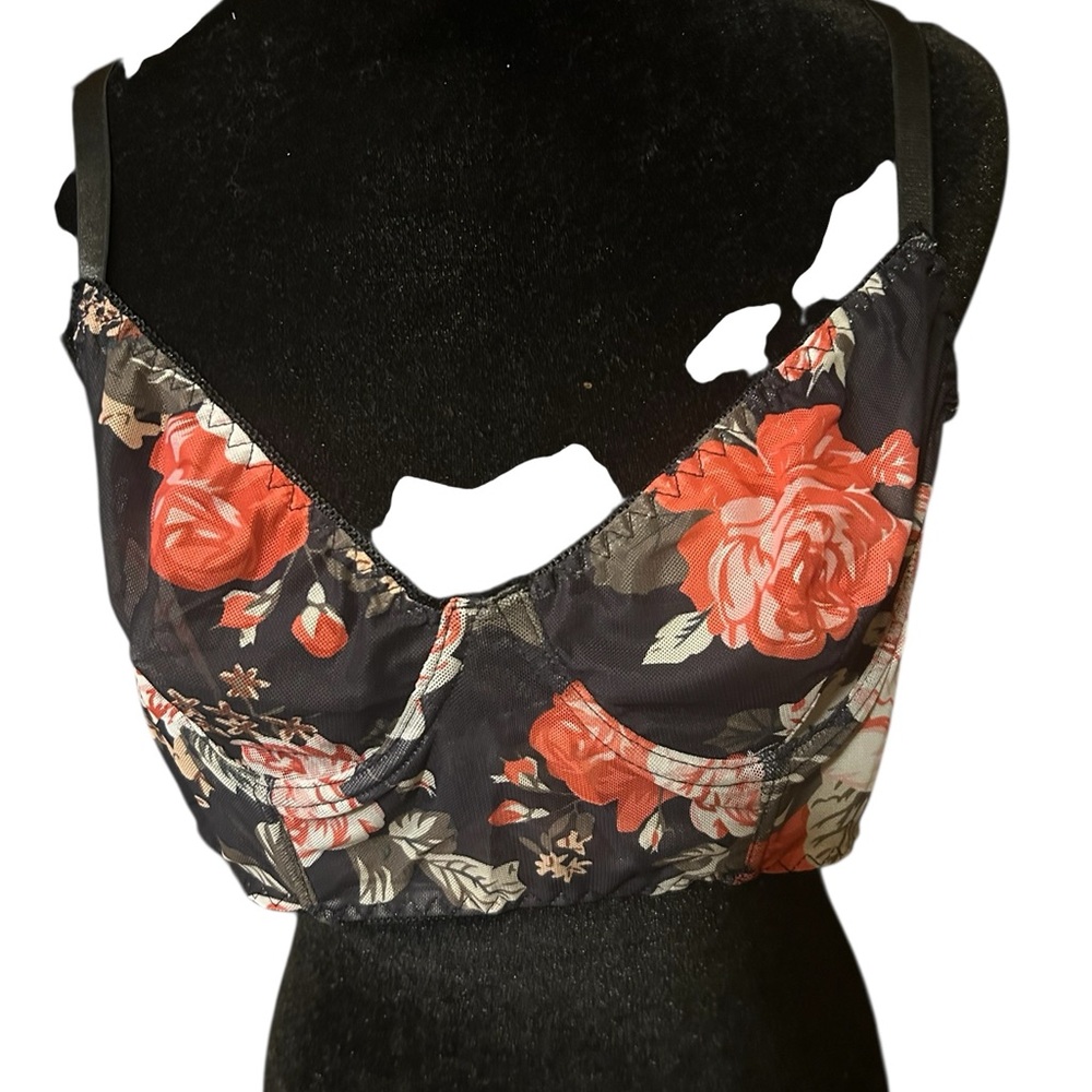 Floral Bra & Panty set-Size XL-New